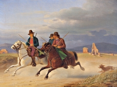 Three Riders of the Campagna by Jørgen Sonne