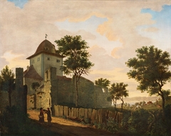 Überlingen City Tower and Wall at Lake Constance by Carl Hasenpflug