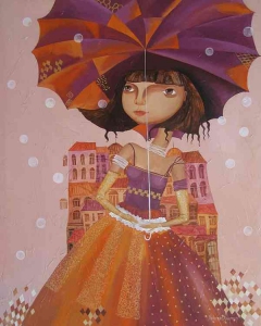 Umbrella girl by Yelena Revis