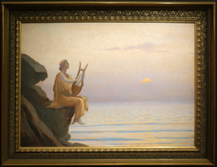 Harmony of sea evening by Alphonse Osbert