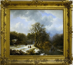 Winter landscape by Barend Cornelis Koekkoek