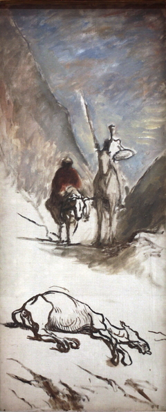 Don Quixotte and the Dead Mule by Honoré Daumier