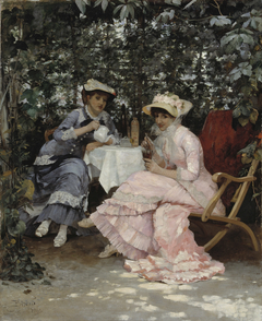 Sitting Under the Arbour by Hugo Birger