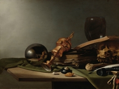 Vanitas - Still-Life (with crystal ball). by Pieter Claesz