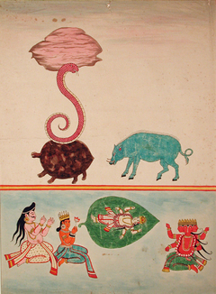 Varaha, Kurma and Krishna by Anonymous