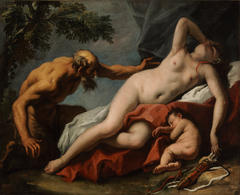 Venus and Satyr by Sebastiano Ricci