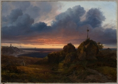 View From Kullen, Skåne by Louis Gurlitt