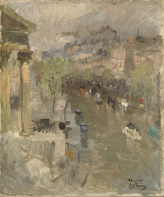 View from Paris near the Madeleine Church by Frits Thaulow