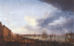 View of Bordeaux Harbor by Claude-Joseph Vernet