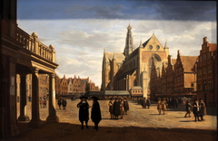 View of the Fish Market in Haarlem from the City Hall by Gerrit Adriaenszoon Berckheyde