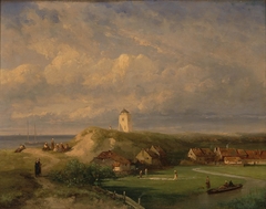 View of Zoutelande by Solomon Leonard Verveer