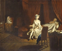 VII: Pamela in the Bedroom with Mrs Jewkes and Mr B. by Joseph Highmore