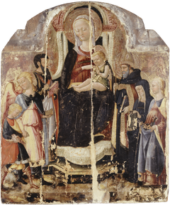 Virgin and Child Enthroned with Saints by Neri di Bicci