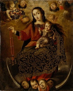 Virgin of the Rosary by Melchor Pérez de paz