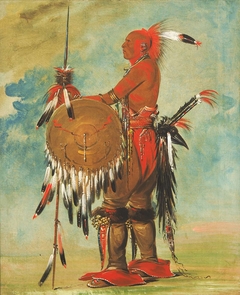 Wáh-pa-ko-lás-kuk, Bear's Track by George Catlin