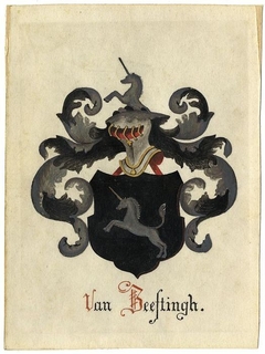 Wapen van het geslacht Van Beeftingh by Jan Wilhelmus de Bruyn