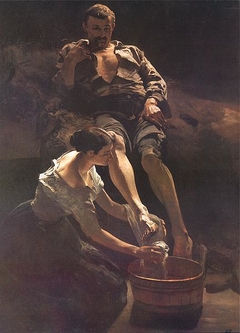 Washing of feet by Jacek Malczewski