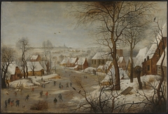 Winter Landscape with a Bird Trap by Pieter Breughel the Younger