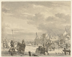 Winterlandschap by Jacob Cats 1741-1799