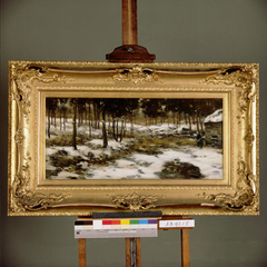 Winterlandschap by Louis Willem van Soest