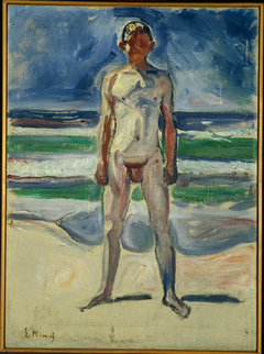 Young Man on the Beach by Edvard Munch