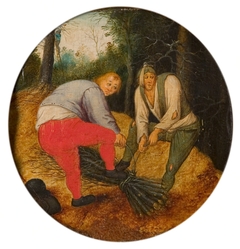 Zwei Männer die Zweige zusammenbinden by Pieter Breughel the Younger