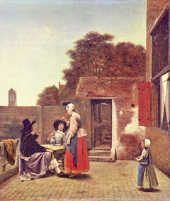 A Dutch Courtyard by Pieter de Hooch