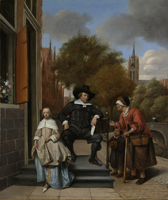 A Mayor of Delft and his Daughter by Jan Steen