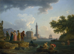 A Seashore by Claude-Joseph Vernet