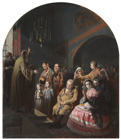 A village sermon by Vasily Perov