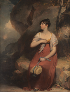 A Woman in a Landscape by Martin Archer Shee