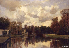 Aan de Vecht bij Breukelen by Nicolaas Bastert