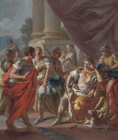 Alexander Condemning False Praise by Francesco de Mura