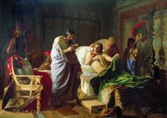 Alexander the Great trust to physician Phillip by Henryk Siemiradzki