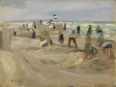 Am Strand von Noordwijk by Max Liebermann