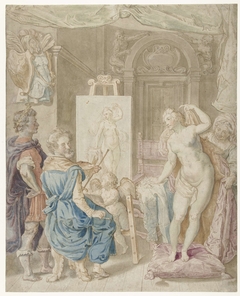 Apelles schildert Kampaspe by Pieter Isaacsz.