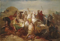 Arab Combat by Théodore Chassériau