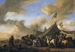 Army Camp by Philips Wouwerman