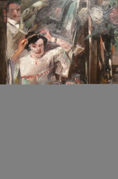 At the Mirror by Lovis Corinth by Lovis Corinth