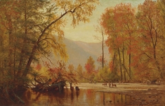 Autumn on the Delaware by Worthington Whittredge