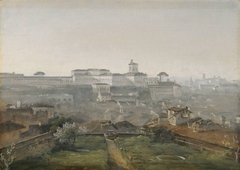 Blick von der Villa Malta auf den Quirinal by Johann Georg von Dillis