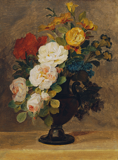 Blumenstrauß in antiker Vase by Pauline Freiin von Koudelka