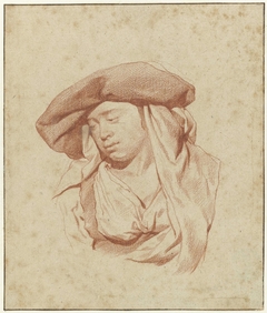 Borstbeeld van een vrouw by Cornelis Pietersz Bega