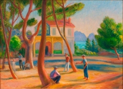 Bowlers, La Ciotat by William James Glackens