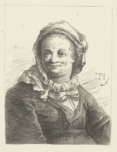 Buste van een vrouw by Johann Georg Trautmann