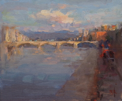 Cat. No. 1055 Italy Florence, The Arno by Barry John Raybould