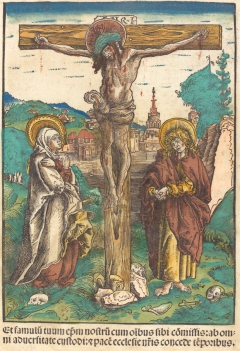 Christ on the Cross Between the Virgin and Saint John by Lucas Cranach the Elder