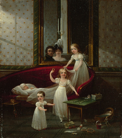Cornelis Alewijn and his wife Wilhelmina Olowina Degerman and children by Petrus Groenia