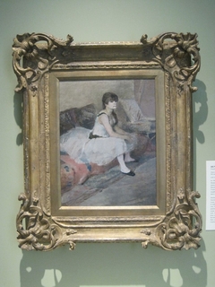 Dancer Seated on a Pink Divan by Henri de Toulouse-Lautrec