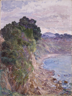 De klippenkust van Sanary (Provence) by Anna Boch